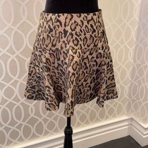 Free People cheetah print skirt